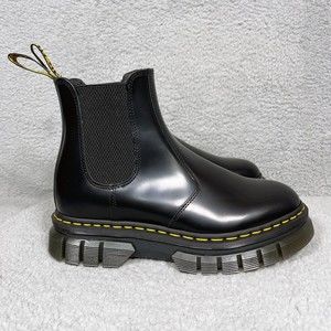 Dr. Martens Rikard Womens Size 9 Chelsea Boots Black Leather Polished Smooth